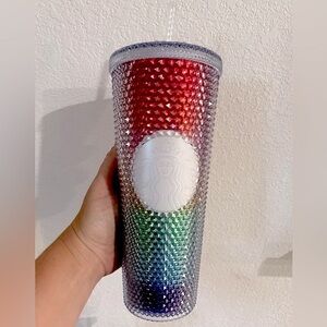 Starbucks Rainbow Studded Venti 24 oz Tumbler Summer 2020 Pride Month